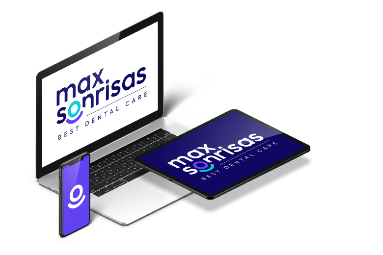 Diseño logos para Max Sonrisas, creado por Milo Digital Studio