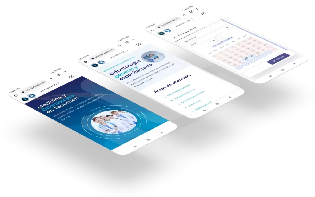 Diseño de páginas web con agenda virtual en Bogotá